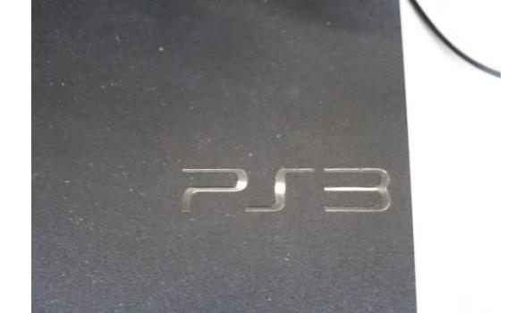 spelconsole SONY PS3 met PS3 stuur en pedaal, werking niet gekend, zonder kabels